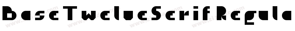 BaseTwelveSerif Regular字体转换